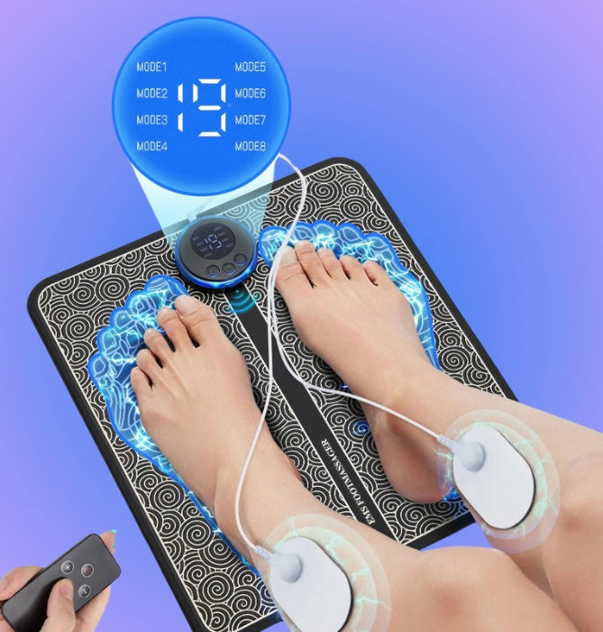 Electric EMS Foot Massager Pad and Neck Massager