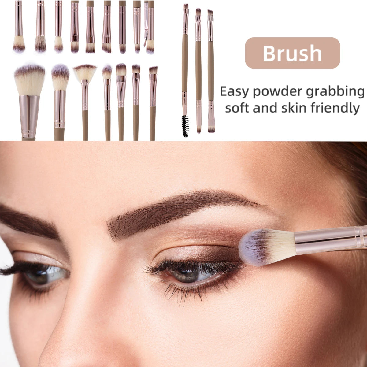 20/40pcs Professional Makeup Brush And Sponge Set