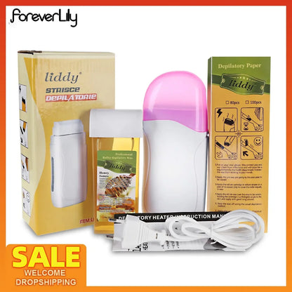 Professional roll on waxing hair removal kit
