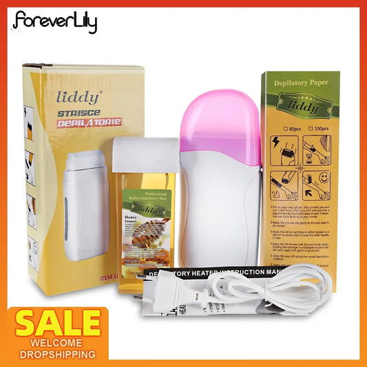 Professional roll on waxing hair removal kit